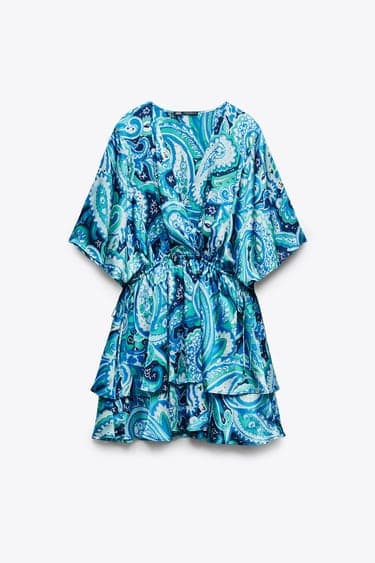 SHORT PRINTED DRESS