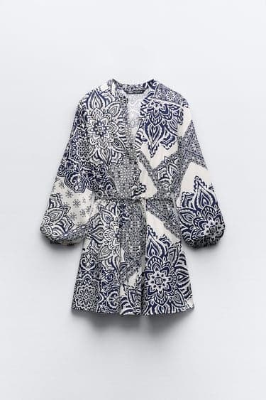 SHORT PRINTED DRESS