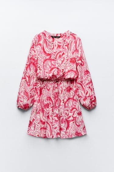 SHORT PRINTED DRESS