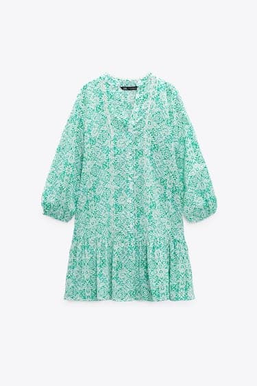 SHORT PRINTED DRESS